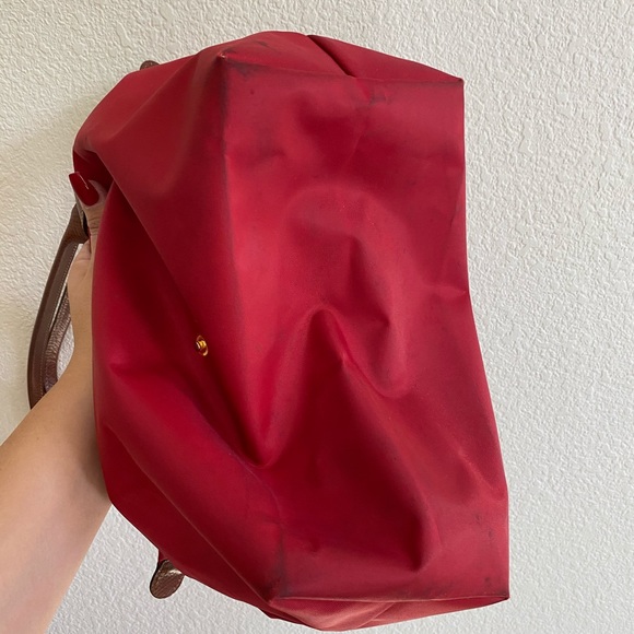 LongChamp Authentic Red Le Pliage Small Handbag - Picture 7 of 7